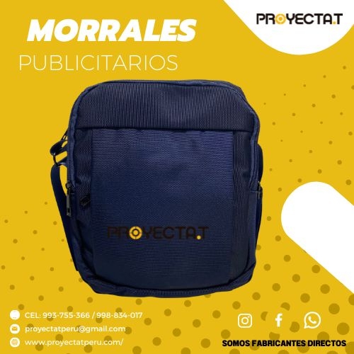 Morrales Publicitarios Lona Azul