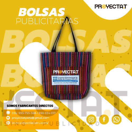 Proyectat Perú - BOLSAS PUBLICITARIAS TELAR