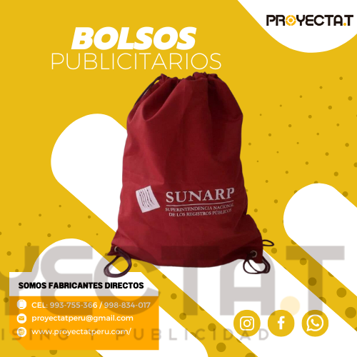 Proyectat Perú - BOLSO MOCHILA GUINDA