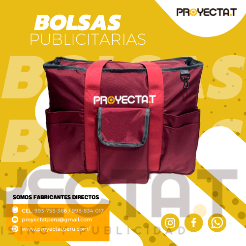 Proyectat Perú - BOLSOS PUBLICITARIOS MUJER