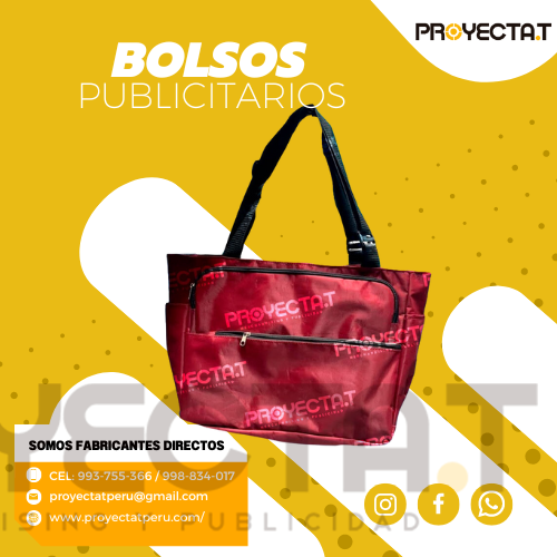 BOLSO PUBLICITARIO GUINDA