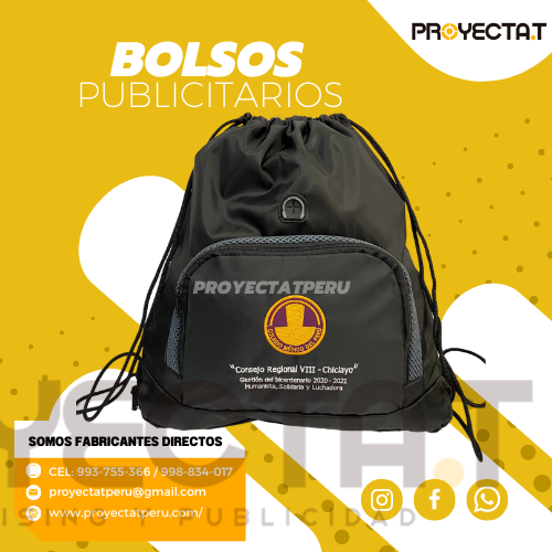 Proyectat Perú - BOLSO PUBLICITARIO MOCHILA