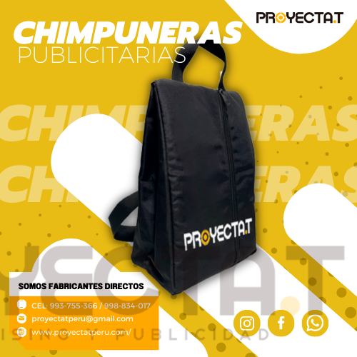 CHIMPUNERAS PUBLICITARIAS NEGRA