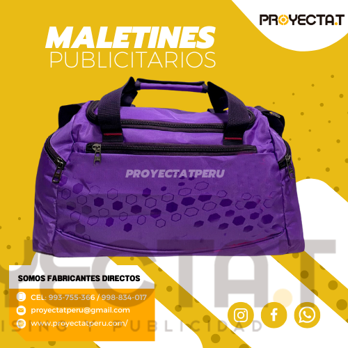 Proyectat Perú - MALETINES DEPORTIVOS PUBLICITARIOS MORA