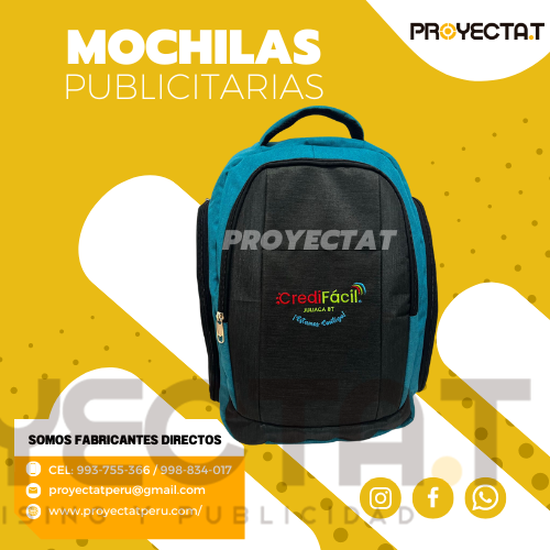 Faraon Onix - MOCHILAS PUBLICITARIAS CREDI