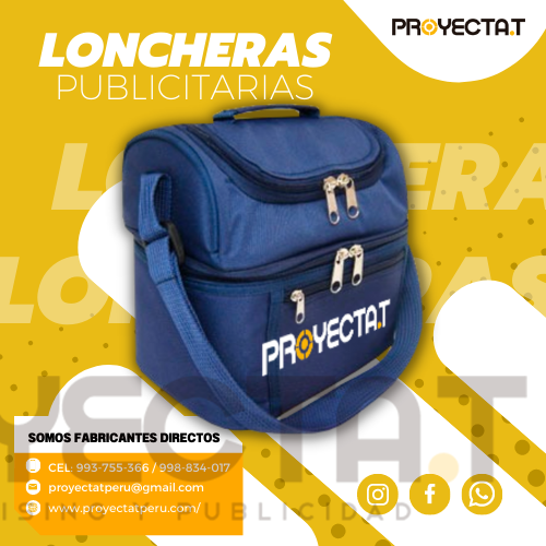 LONCHERAS PUBLICITARIAS AZUL