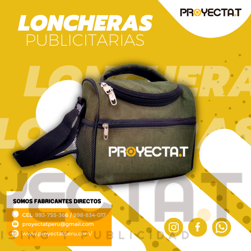 Proyectat Perú - LONCHERA PUBLICITARIA  CORPORATIVA VERDE