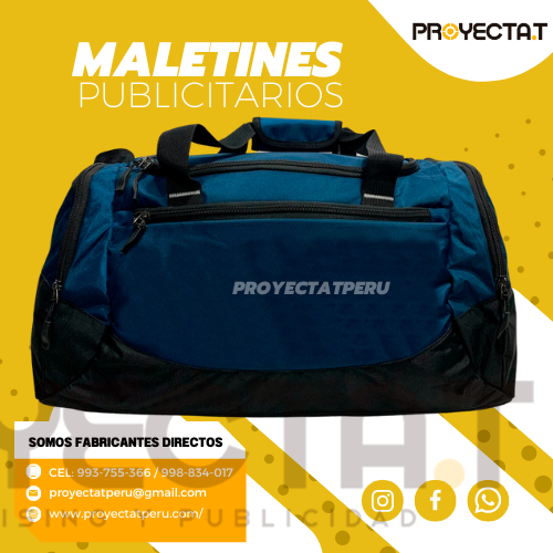 Proyectat Perú - MALETINES DEPORTIVOS PUBLICITARIOS ACERO