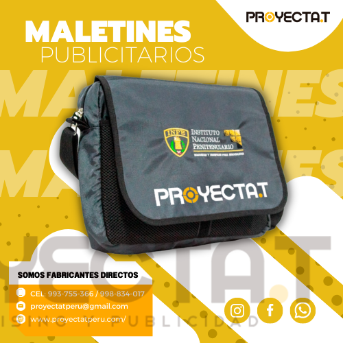 Proyectat Perú - MALETINES PARA CONGRESOS GRIS