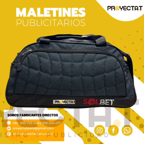 Proyectat Perú - MALETIN DEPORTIVO PUBLICITARIO SOL