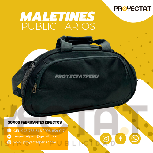 Proyectat Perú - MALETINES PUBLICITARIOS  DEPORTIVOS PM