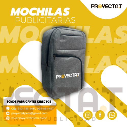 Proyectat Perú - MOCHILAS CORPORATIVAS PARA EMPRESAS CES