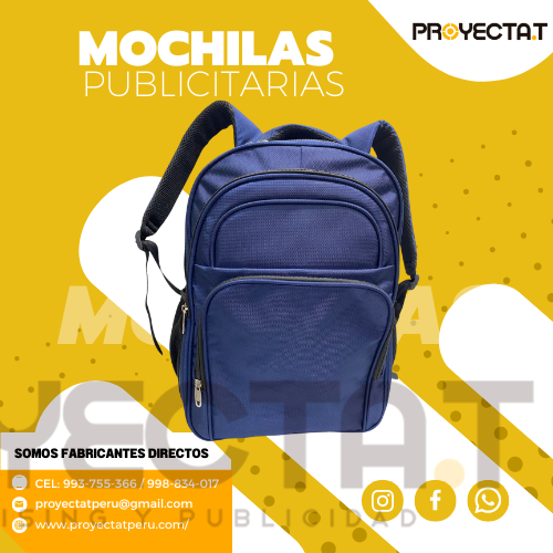 Proyectat Perú - MOCHILAS CORPORATIVAS AZUL LABRADA