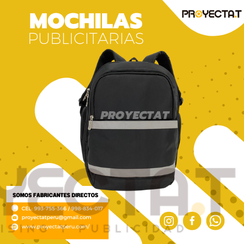 Faraon Onix - MOCHILA PUBLICITARIA ACOLCHADA NEGRA