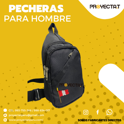 MOCHILAS CRUZADAS NEGRO 