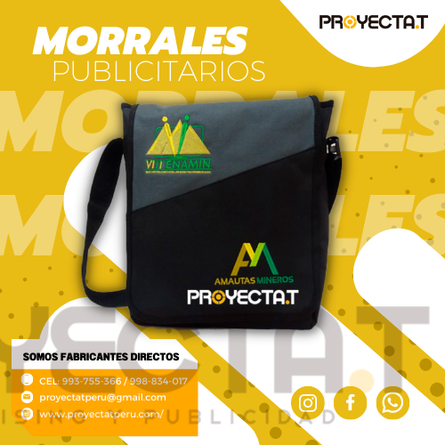 Proyectat Perú - MORRALES PUBLICITARIOS CON ORGANIZADOR