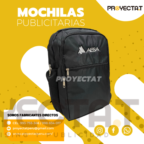 Proyectat Perú - MOCHILAS PROMOCIONALES AESA