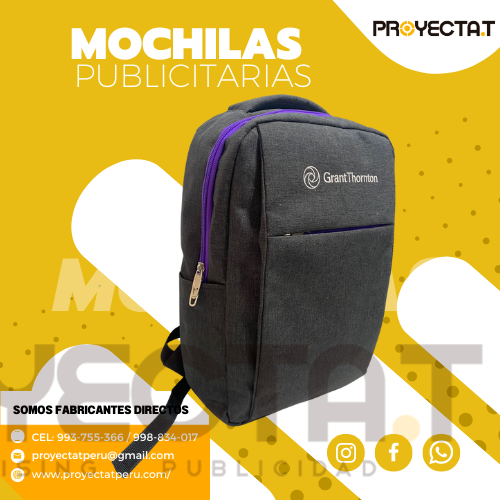 Mochilas deportivas Publicitarias somos fabricantes